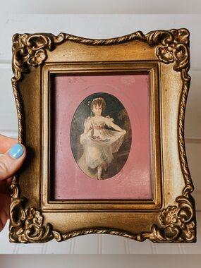 Vintage Ornate Gold Framed Girl Dancing | Mrs Murray | Gallery Wall